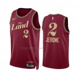 Camiseta Cleveland Cavaliers Ty Jerome #2 Ciudad 2023-24 Rojo