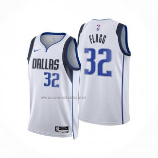 Camiseta Dallas Mavericks Cooper Flagg NO 32 Association 2025-26 Blanco