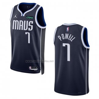 Camiseta Dallas Mavericks Dwight Powell #7 Statement 2022-23 Azul