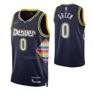 Camiseta Denver Nuggets JaMychal Green #0 Ciudad 2021-22 Azul