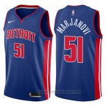 Camiseta Detroit Pistons Boban Marjanovic #51 Icon 2017-18 Azul