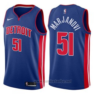 Camiseta Detroit Pistons Boban Marjanovic #51 Icon 2017-18 Azul