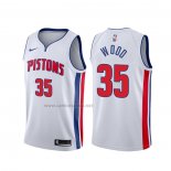 Camiseta Detroit Pistons Christian Wood #35 Association Blanco