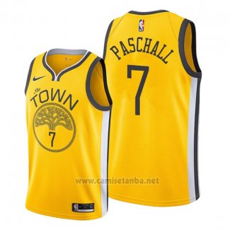 Camiseta Golden State Warriors Eric Paschall #7 Earned 2019-20 Amarillo