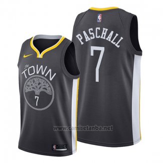 Camiseta Golden State Warriors Eric Paschall #7 Statement 2019-20 Negro