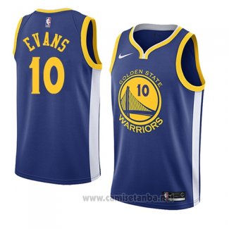 Camiseta Golden State Warriors Jacob Evans #10 Icon 2018-19 Azul