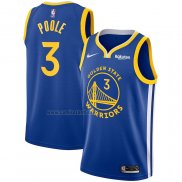 Camiseta Golden State Warriors Jordan Poole #3 Icon Azul