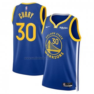 Camiseta Golden State Warriors Stephen Curry #30 Icon 2022-23 Azul