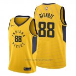 Camiseta Indiana Pacers Goga Bitadze #88 Statement Oro