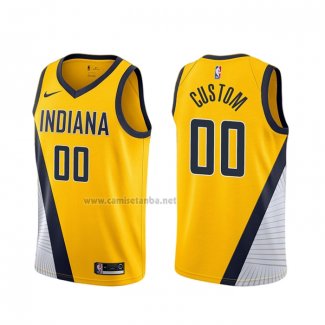 Camiseta Indiana Pacers Personalizada Statement 2019-20 Amarillo