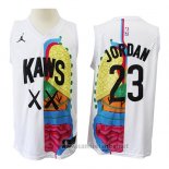 Camiseta KAWS x Jordan x NBA Blanco