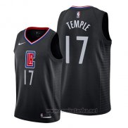 Camiseta Los Angeles Clippers Garrett Temple #17 Statement 2019 Negro