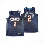 Camiseta Los Angeles Clippers Shai Gilgeous-Alexander NO 2 Ciudad 2025-26 Azul  Camiseta Los Angeles Clippers Shai Gilgeous-Alexander NO 2 Ciudad 2025-26 Azul