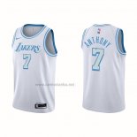 Camiseta Los Angeles Lakers Carmelo Anthony #7 Ciudad 2020-21 Blanco