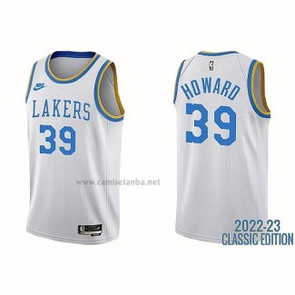 Camiseta Los Angeles Lakers Dwight Howard #39 Classic 2022-23 Blanco