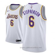 Camiseta Los Angeles Lakers Lance Stephenson #6 Association 2018-19 Blanco
