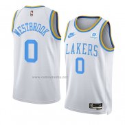 Camiseta Los Angeles Lakers Russell Westbrook #0 Classic 2022-23 Blanco