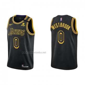 Camiseta Los Angeles Lakers Russell Westbrook #0 Mamba 2021-22 Negro