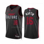 Camiseta Miami Heat Caleb Martin #16 Ciudad 2023-24 Negro