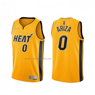 Camiseta Miami Heat Trevor Ariza #0 Earned 2020-21 Oro