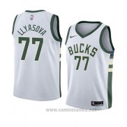 Camiseta Milwaukee Bucks Ersan Llyasova #77 Association 2018 Blanco