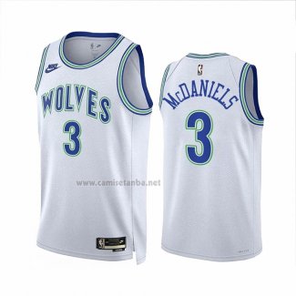 Camiseta Minnesota Timberwolves Jaden Mcdaniels #3 Classic 2023-24 Blanco