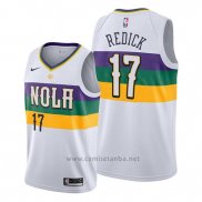 Camiseta New Orleans Pelicans J.j. Redick #17 Ciudad Blanco