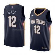Camiseta New Orleans Pelicans Jalen Jones #12 Icon 2018 Azul