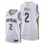 Camiseta New Orleans Pelicans Lonzo Ball #2 Association Blanco