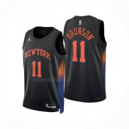 Camiseta New York Knicks Jalen Brunson NO 11 Statement 2025-26 Negro