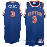 Camiseta New York Knicks John Starks #3 Retro Azul