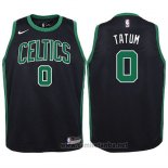 Camiseta Nino Boston Celtics Jayson Tatum #0 2017-18 Negro