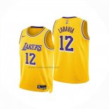 Camiseta Nino Los Angeles Lakers Jake LaRavia NO 12 Icon 2025-26 Amarillo