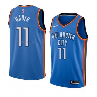 Camiseta Oklahoma City Thunder Abdel Nader #11 Icon 2018 Azul