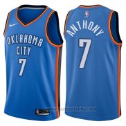 Camiseta Oklahoma City Thunder Carmelo Anthony #7 2017-18 Azul