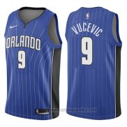 Camiseta Orlando Magic Nikola Vucevic #9 Icon 2017-18 Azul