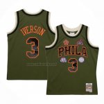 Camiseta Philadelphia 76ers Allen Iverson #3 Mitchell & Ness 1996-97 Verde