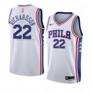 Camiseta Philadelphia 76ers Malachi Richardson #22 Association 2018 Blanco