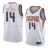 Camiseta Phoenix Suns Alec Peters #14 Association 2018 Blanco2