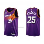 Camiseta Phoenix Suns Mikal Bridges #25 Classic 2022-23 Violeta