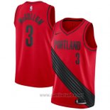 Camiseta Portland Trail Blazers C.j. McCollum #3 2017-18 Rojo