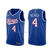 Camiseta Sacramento Kings Chris Webber #4 Classic 1990-1994 Azul