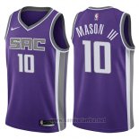 Camiseta Sacramento Kings Frank Mason Iii #10 Icon 2017-18 Violeta