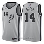 Camiseta San Antonio Spurs Danny Green #14 Statement 2017-18 Gris