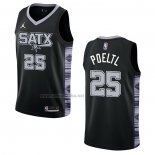 Camiseta San Antonio Spurs Jakob Poeltl #25 Statement 2022-23 Negro