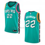 Camiseta San Antonio Spurs Malaki Branham #22 Ciudad 2022-23 Verde