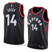 Camiseta Toronto Raptors Danny Green #14 Statement 2018 Negro