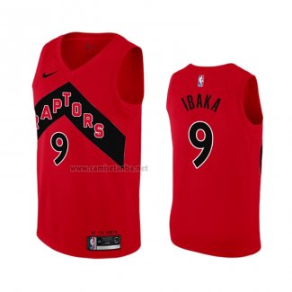 Camiseta Toronto Raptors Serge Ibaka #9 Icon 2020-21 Rojo