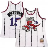 Camiseta Toronto Raptors Vince Carter #15 Mitchell & Ness 1998-99 Blanco2