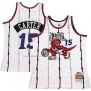 Camiseta Toronto Raptors Vince Carter #15 Mitchell & Ness 1998-99 Blanco2